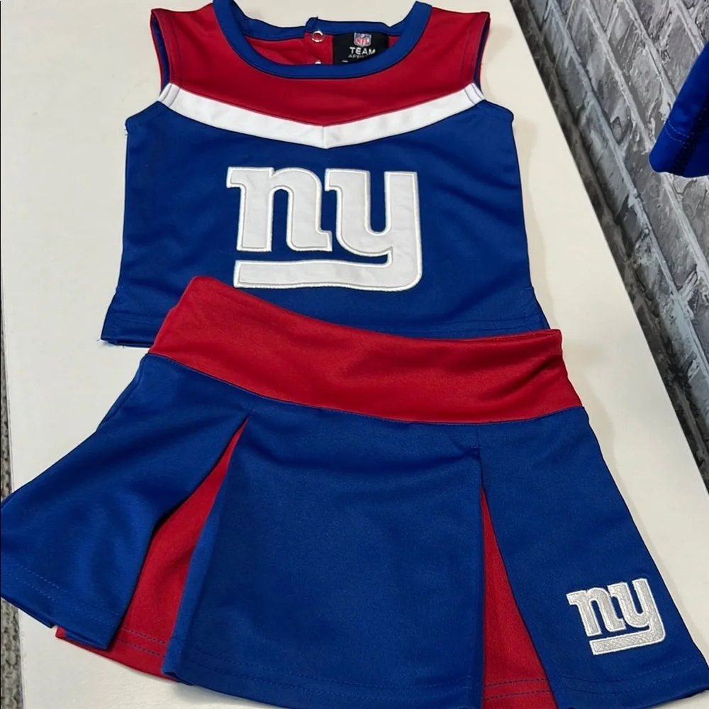 NFL Blue and‎ Red Cheerleader Suit with NY Logo